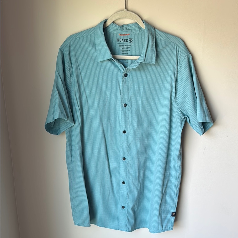 Roark Bless Up Breathable Short Sleeve Button up